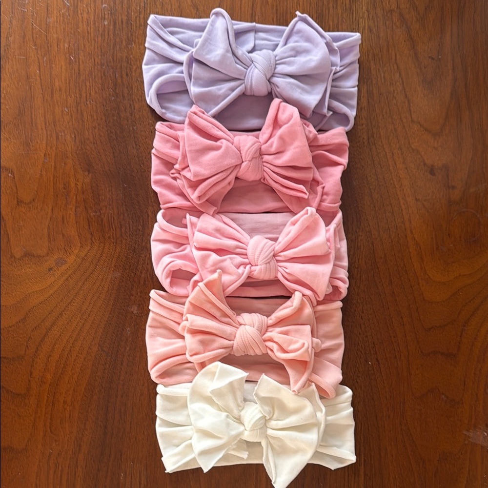 Baby Bling Bows 🎀 FAB-BOW-LOUS - light orchid, zinnia, pink, rose quartz, white